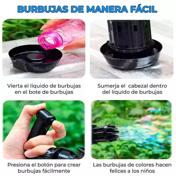 Pistola de burbujas automática 2
