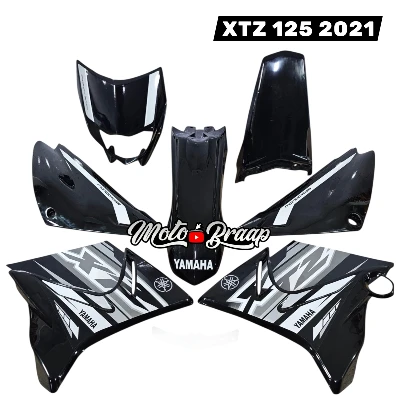 Xtz 125 Calcomanias 2021 gris con blanco