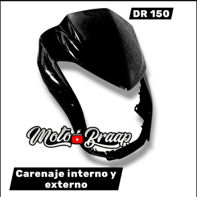 PL DR 150 Carenaje interno y externo negro