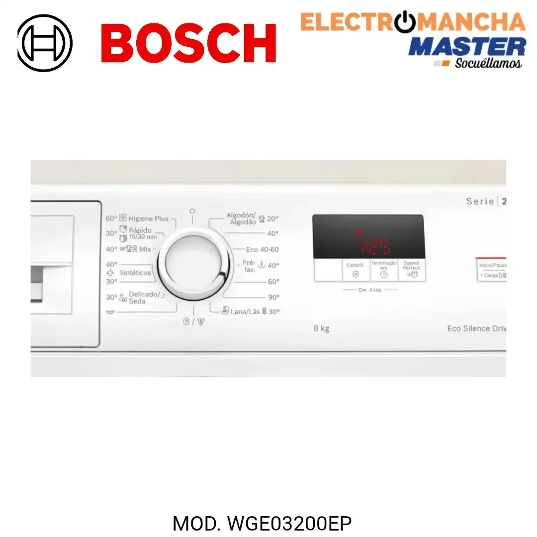 LAVADORA BOSCH WGE03200EP 8 KG 1200 RPM A 2
