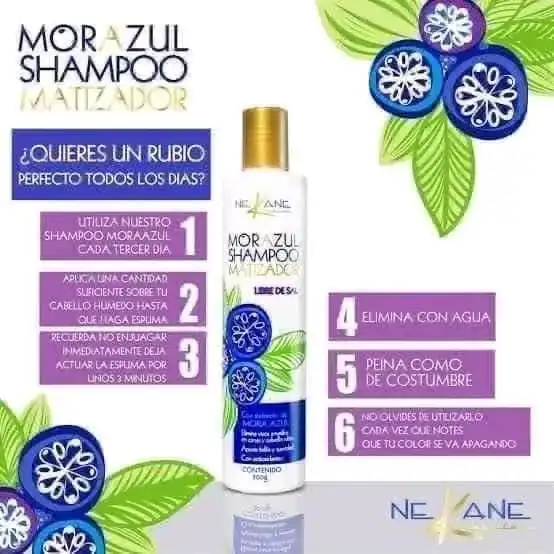 Shampoo matizador mora azul 