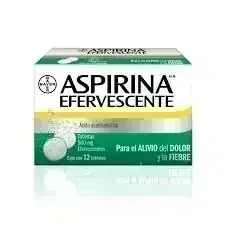Aspirina Efervescente 500 mg, 12 Tabletas.