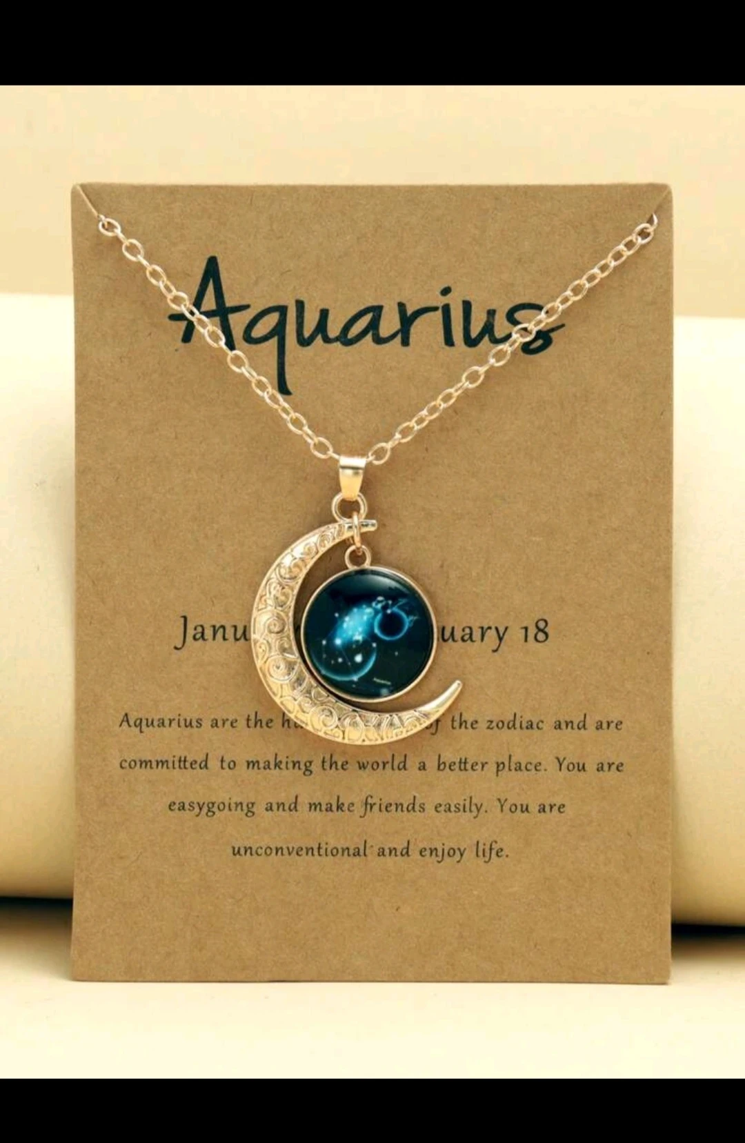 Collar signos zodiacales/ Tarjeta dedicatoria 3