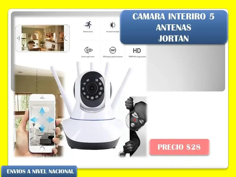 Cámara con 5 antenas wiif 