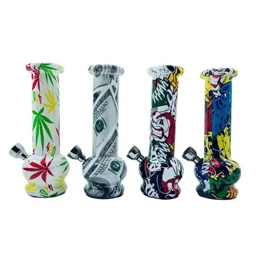 Bong Glass Mini Diseños 15cm Pipa De Agua Candyclub 