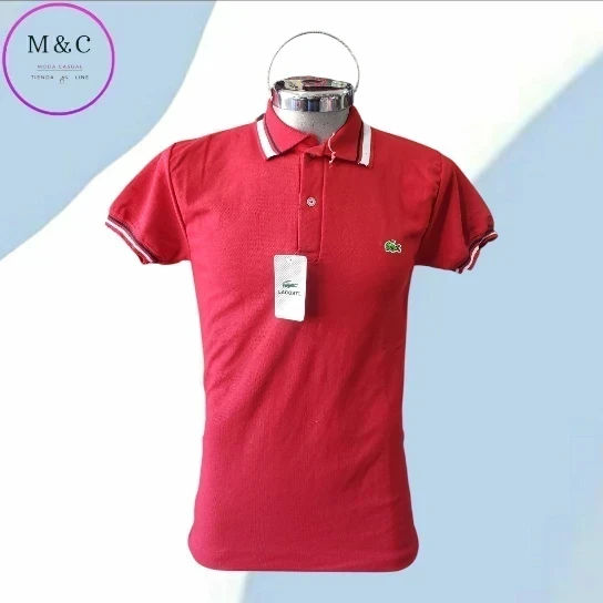 Playera T- M Polo diseño cuello y mangas 3