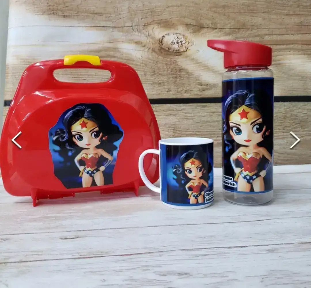 Set full Lunchera  Lunchera + Taza + Botella pico 750cc 2