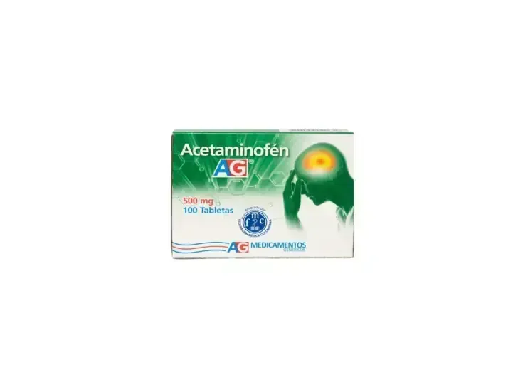 ACETAMINOFEN 500 MG X 100 TBL AG