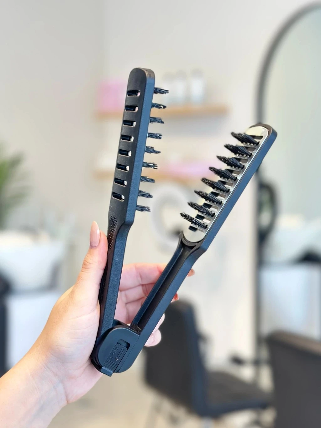 Cepillo termico doblenpara alisar negro