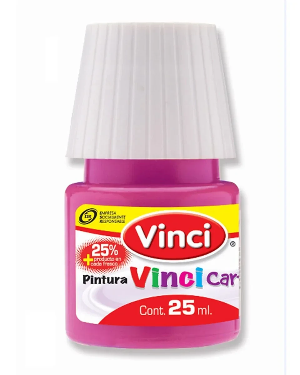 Vinci pintura rosa mexicano frasco 25 ml