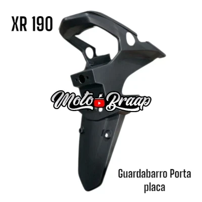 PL XR 190 L Guardabarro trasero inferior porta placa IMGUT76 OKL