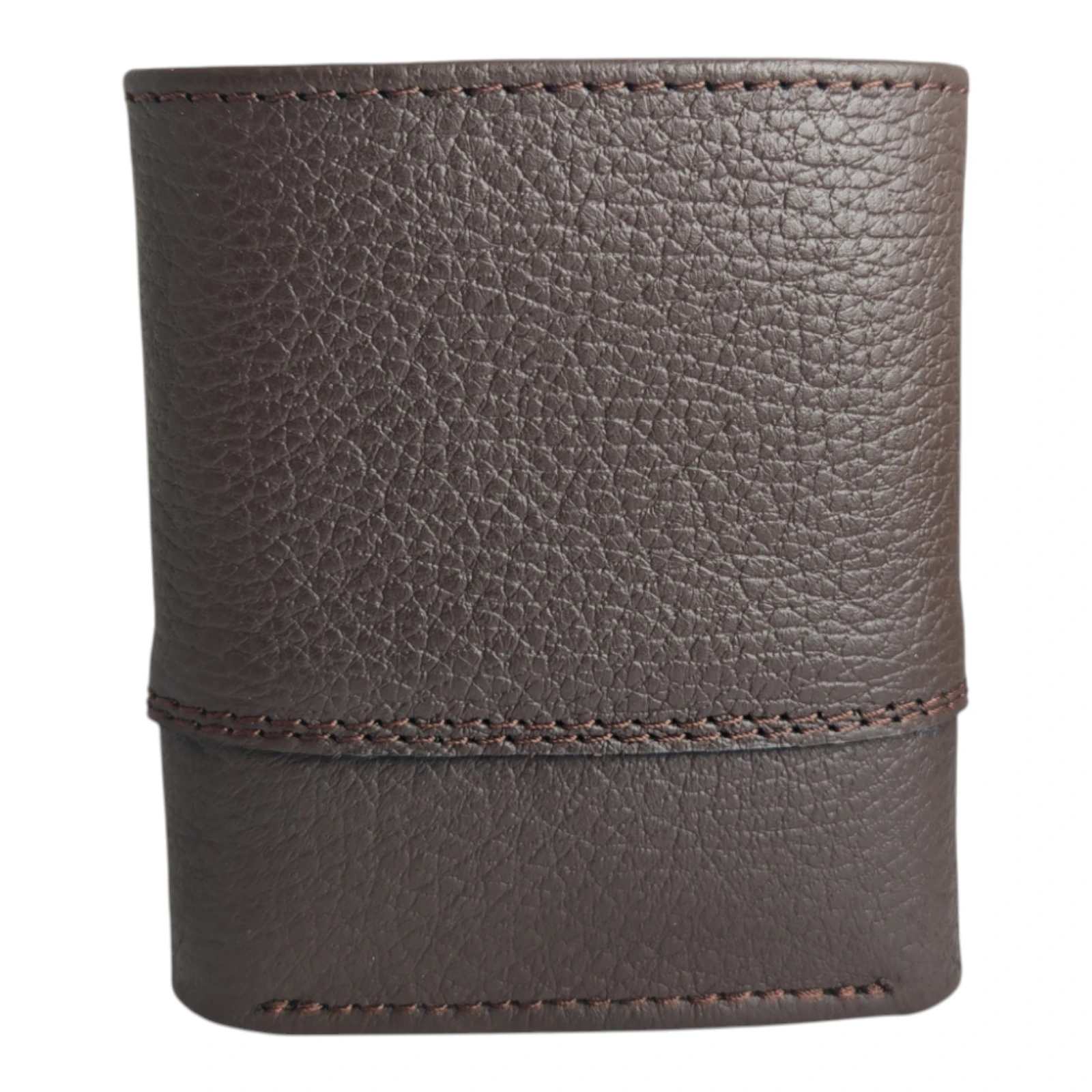 Billetera trifolio cafe cuero croshkid