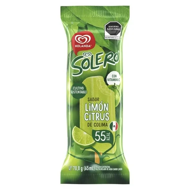 solero limón citrus 70 g holanda paleta helado