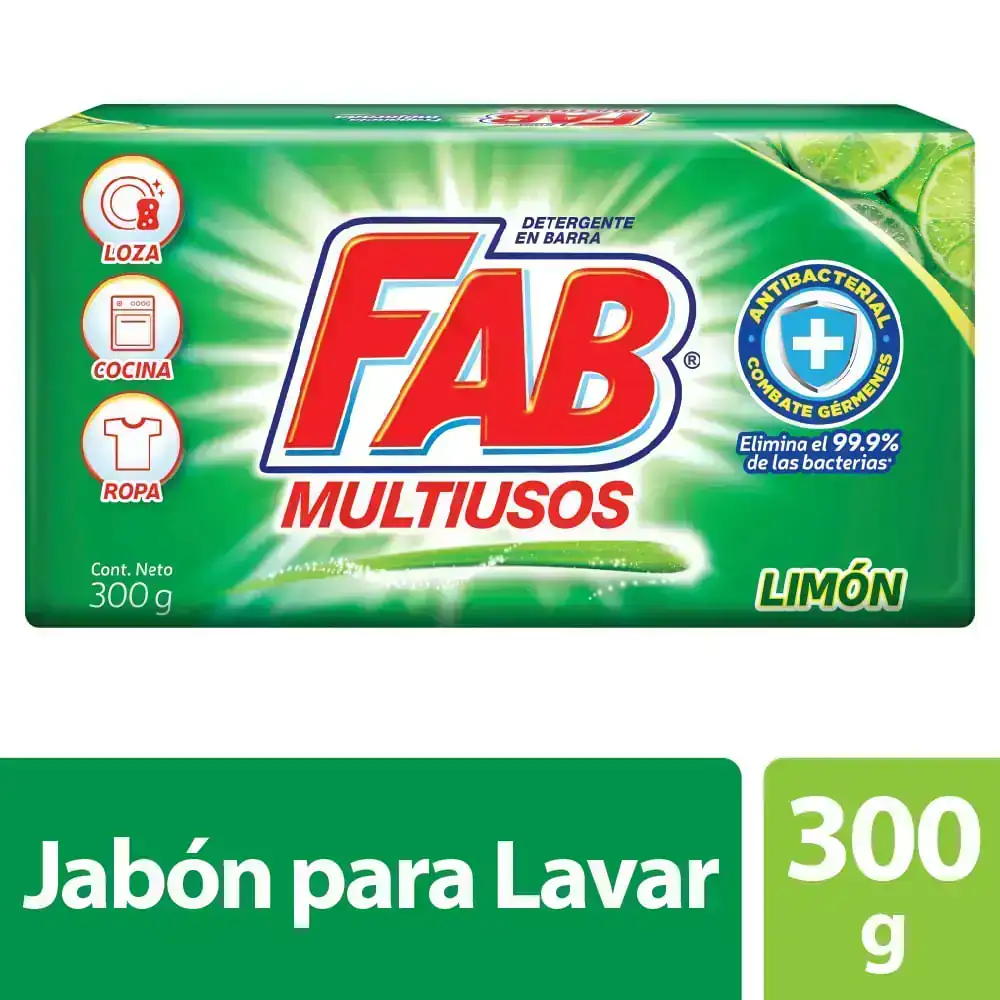 Jabón Fab x 300g - Multiusos limón