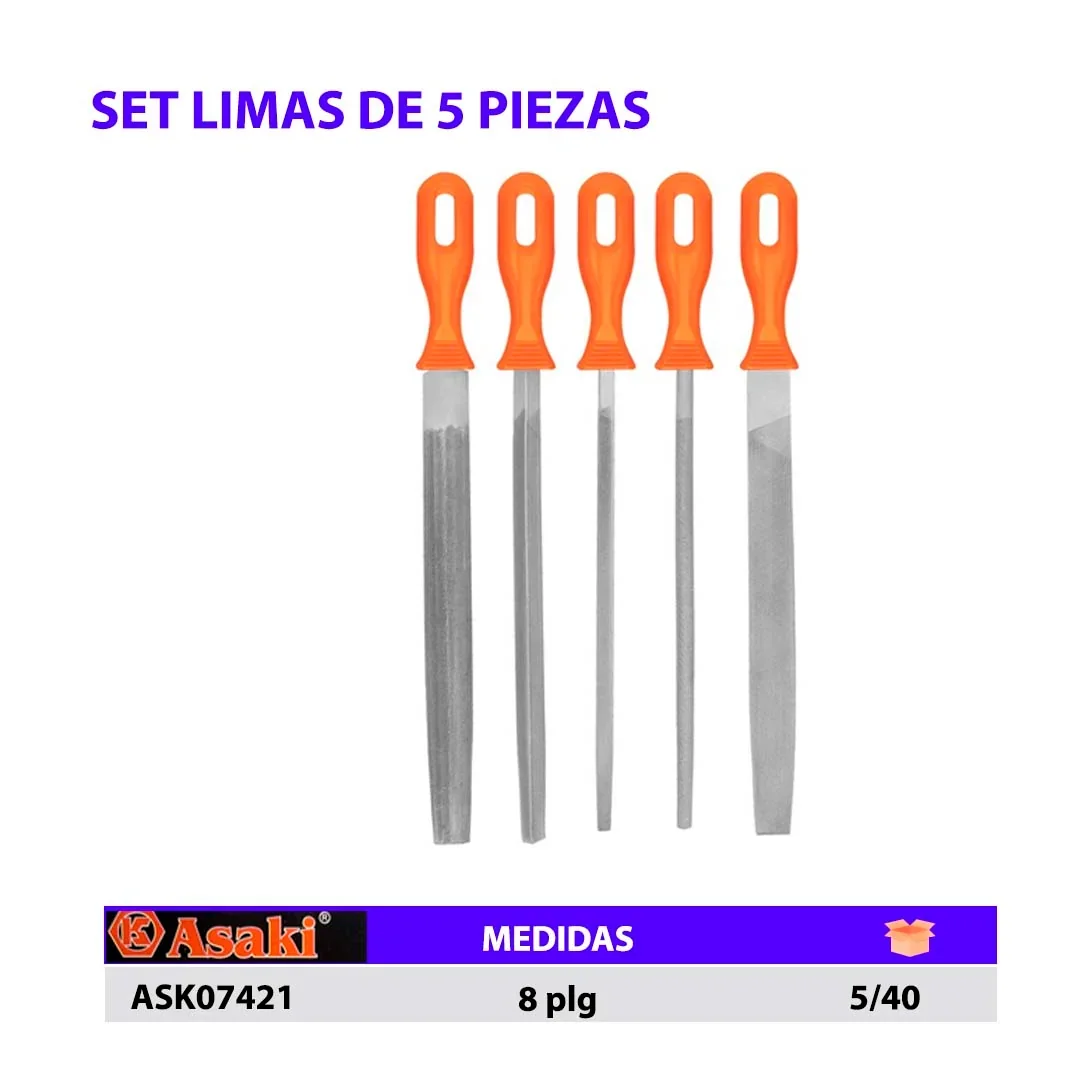 SET LIMAS ASAKI de 5pzs 8"