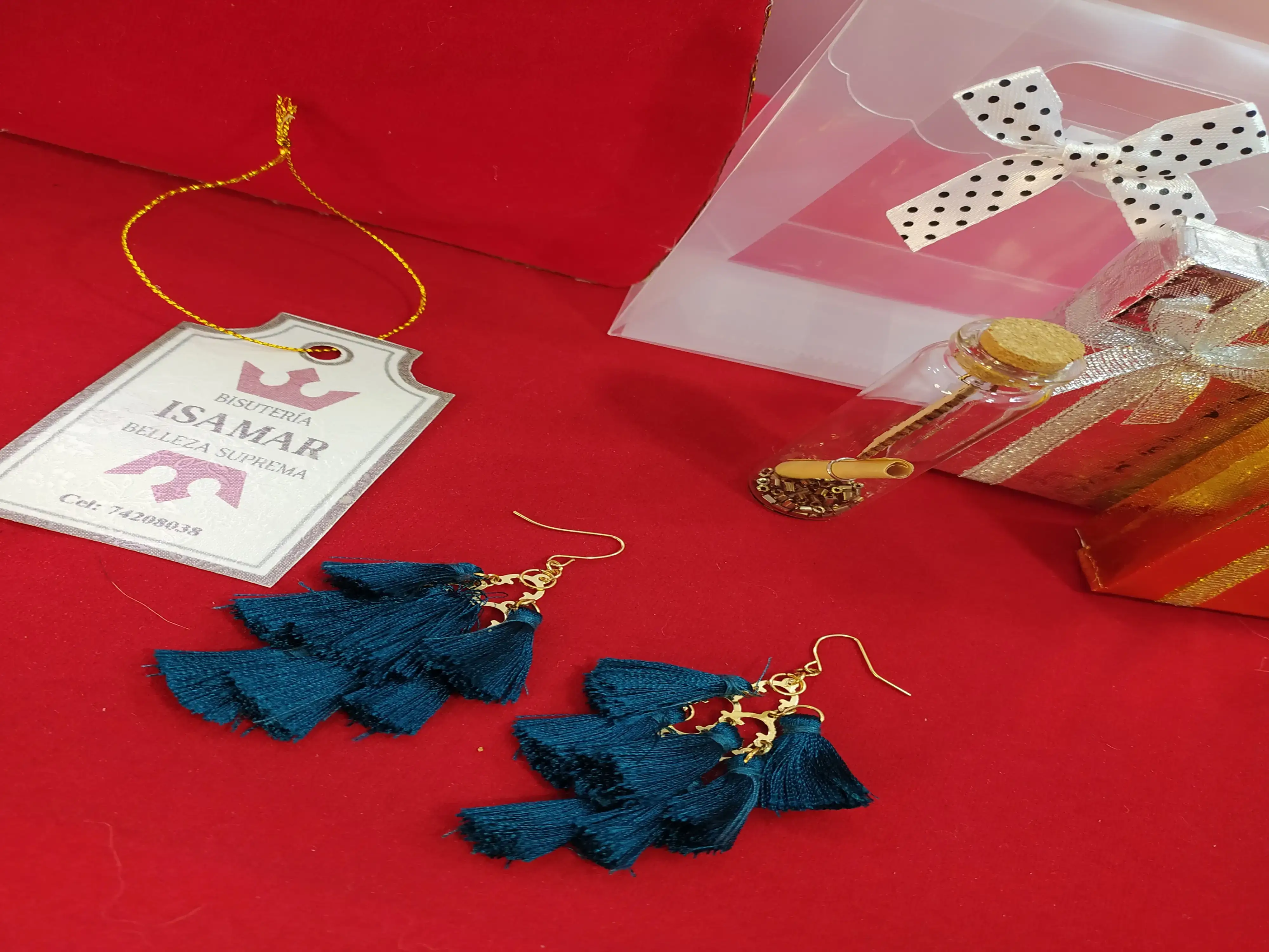 ARETES CAMPANILLAS DE HILO 2
