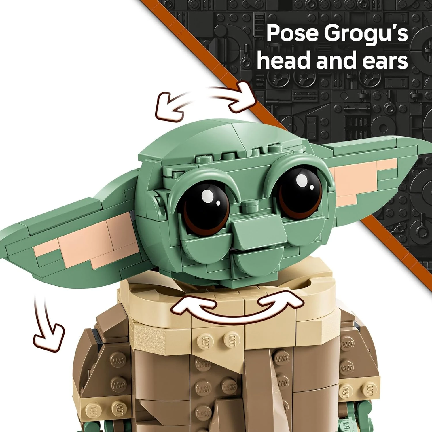 LEGO Star Wars: Grogu con cochecito flotante 4