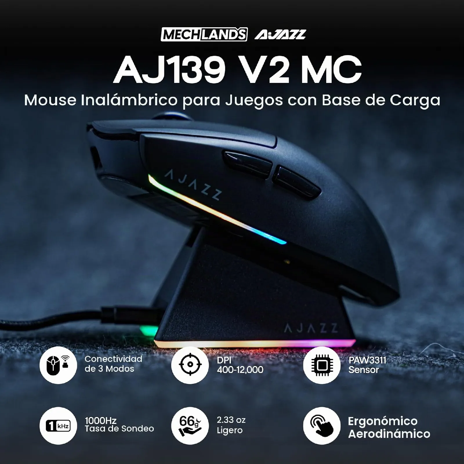 Ajazz AJ139 V2 MC Black  2