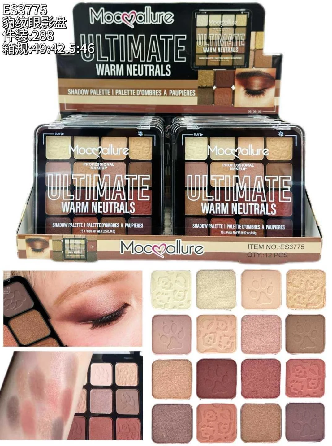 PALETAS DE SOMBRAS 16 TONOS