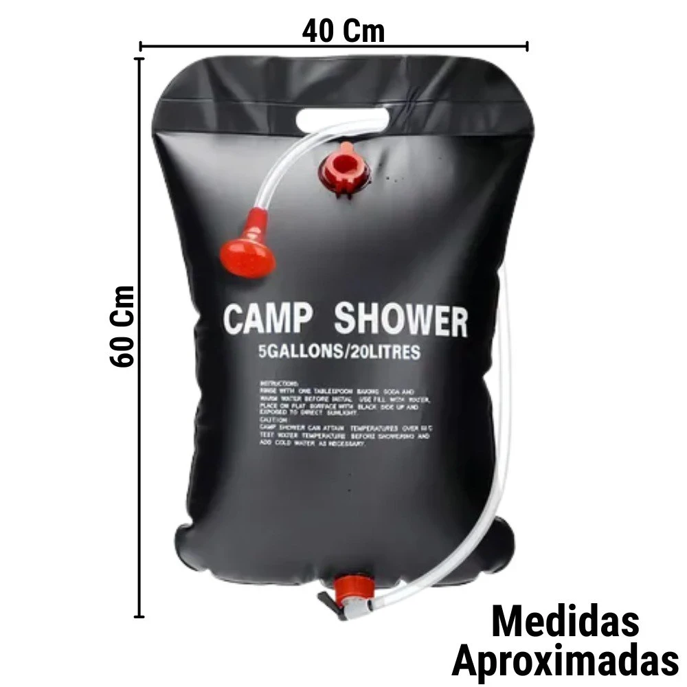 Bolsa ducha regadera portátil 20 LITROS  3