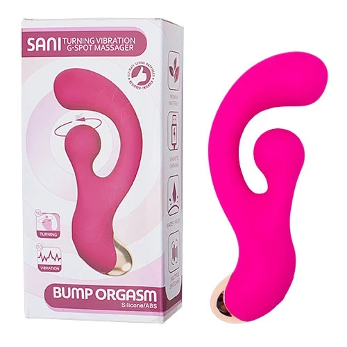 Vibrador con estimulador de clítoris 