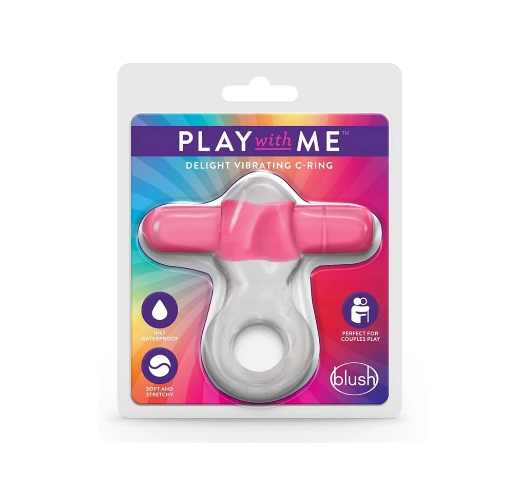 Play With Me Delight Vibrating C Ring Pink