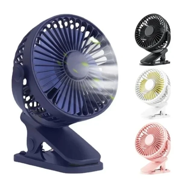 Mini Ventilador Portatil Recargable Con Clip