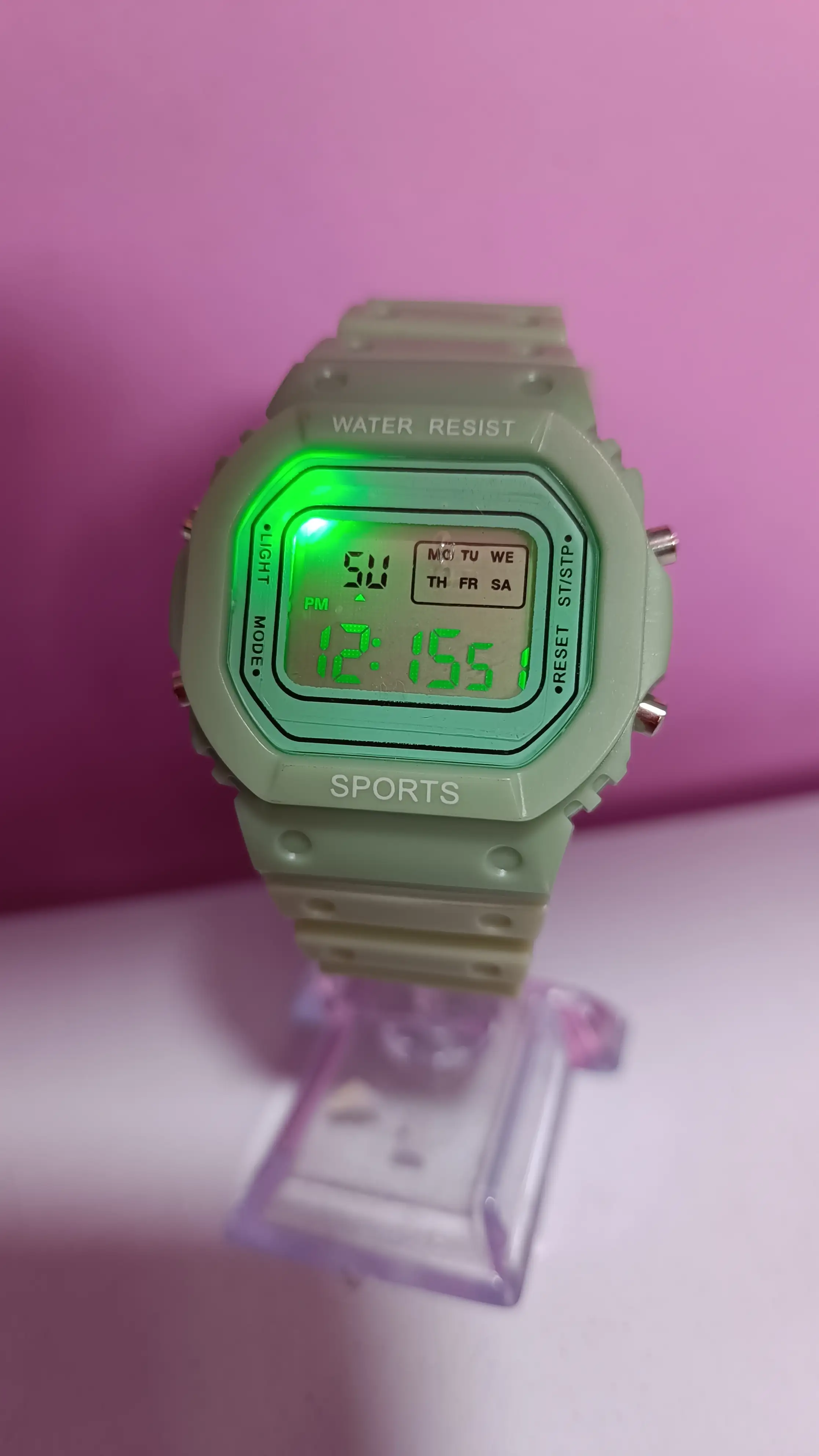 RELOJ DAMA DIGITAL LUZ LED 2