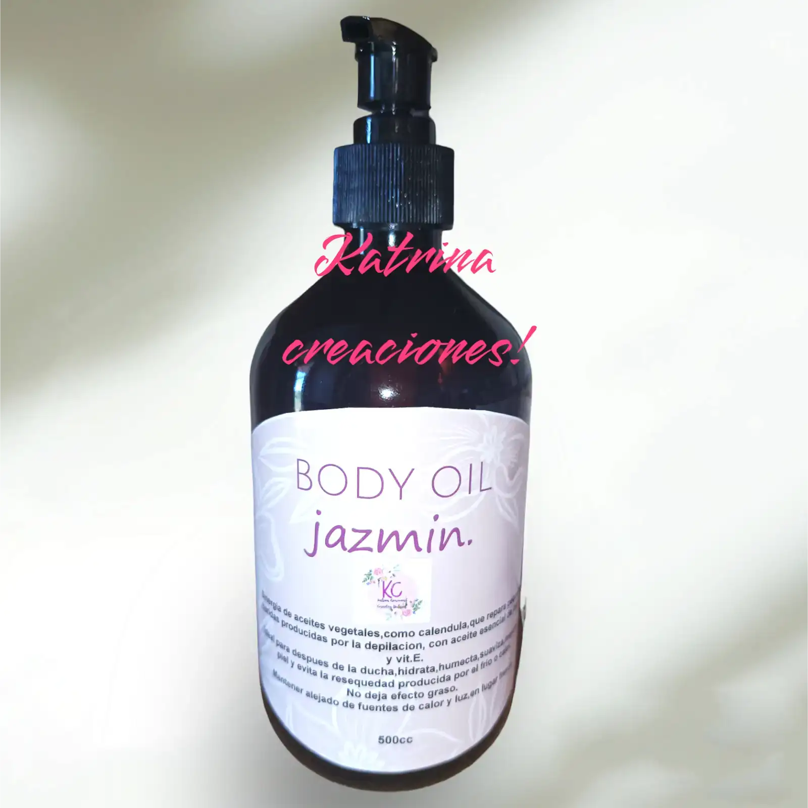 Body oil jazmín  para después de la ducha.