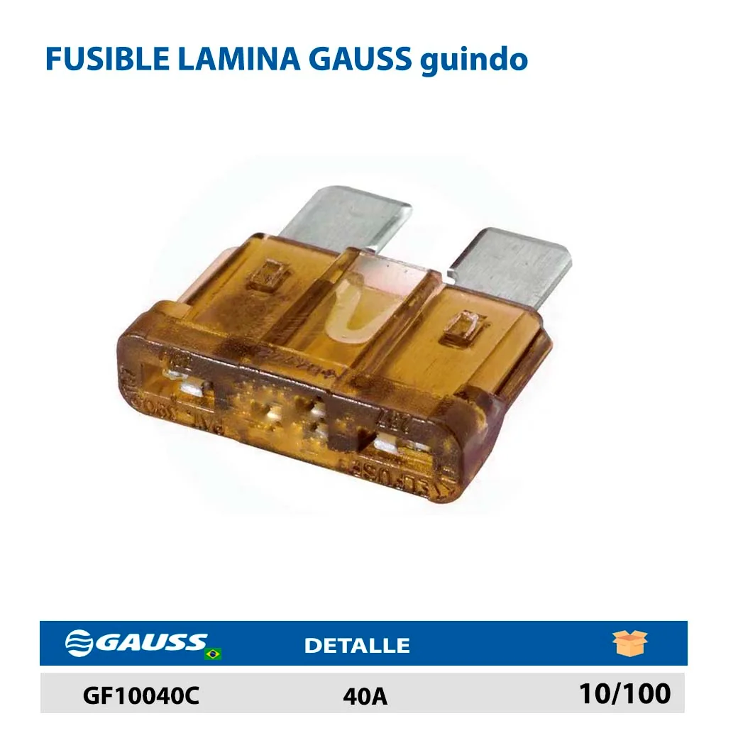 FUSIBLE LAMINA GAUSS guindo 40A