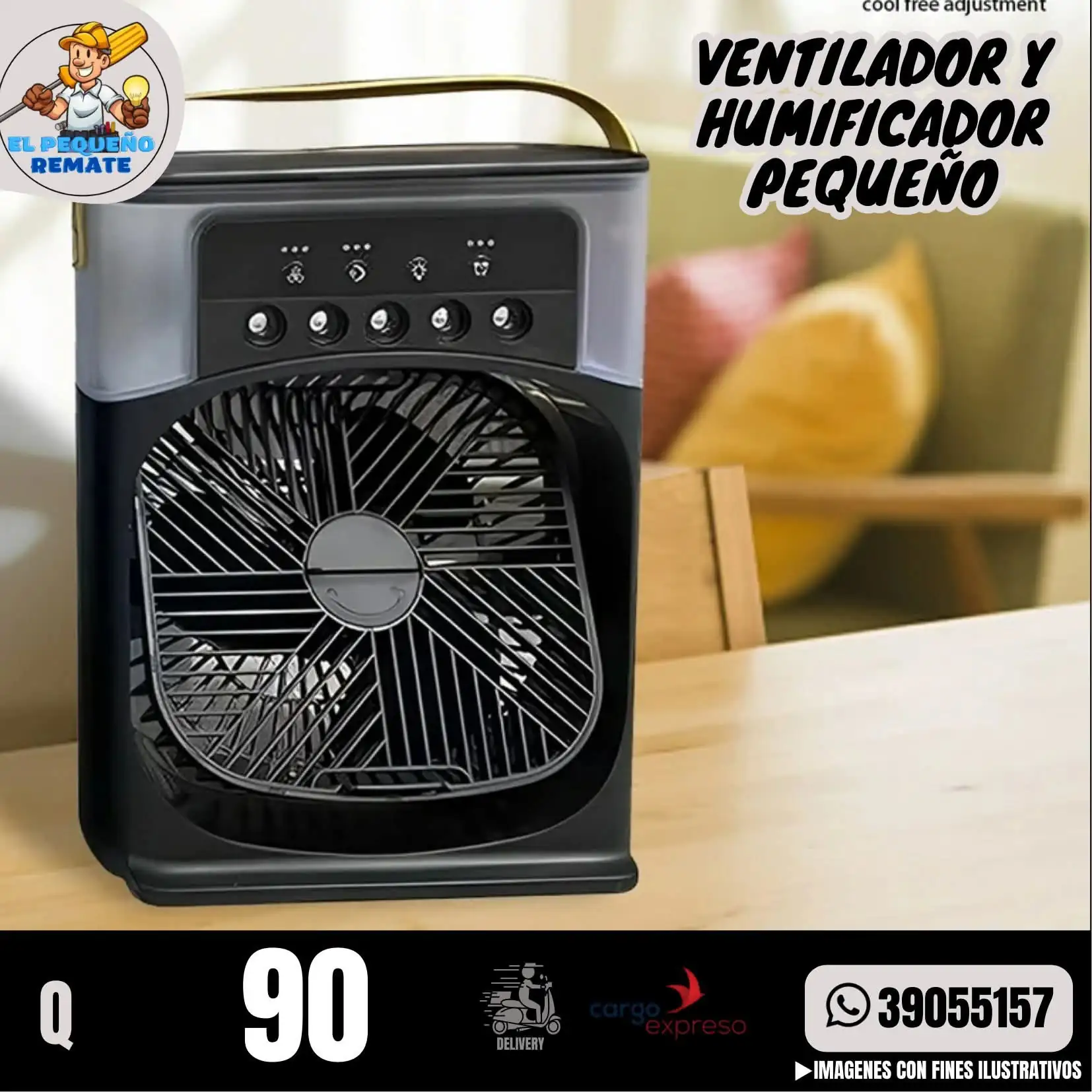 VENTILADOR Y HUMIFICADOR PEQUEÑO 2