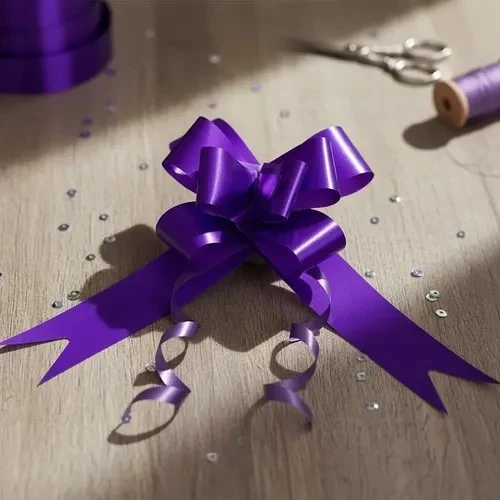 moño morado grande  celomagico 