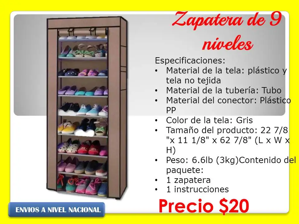 Zapatera de nueve niveles 2