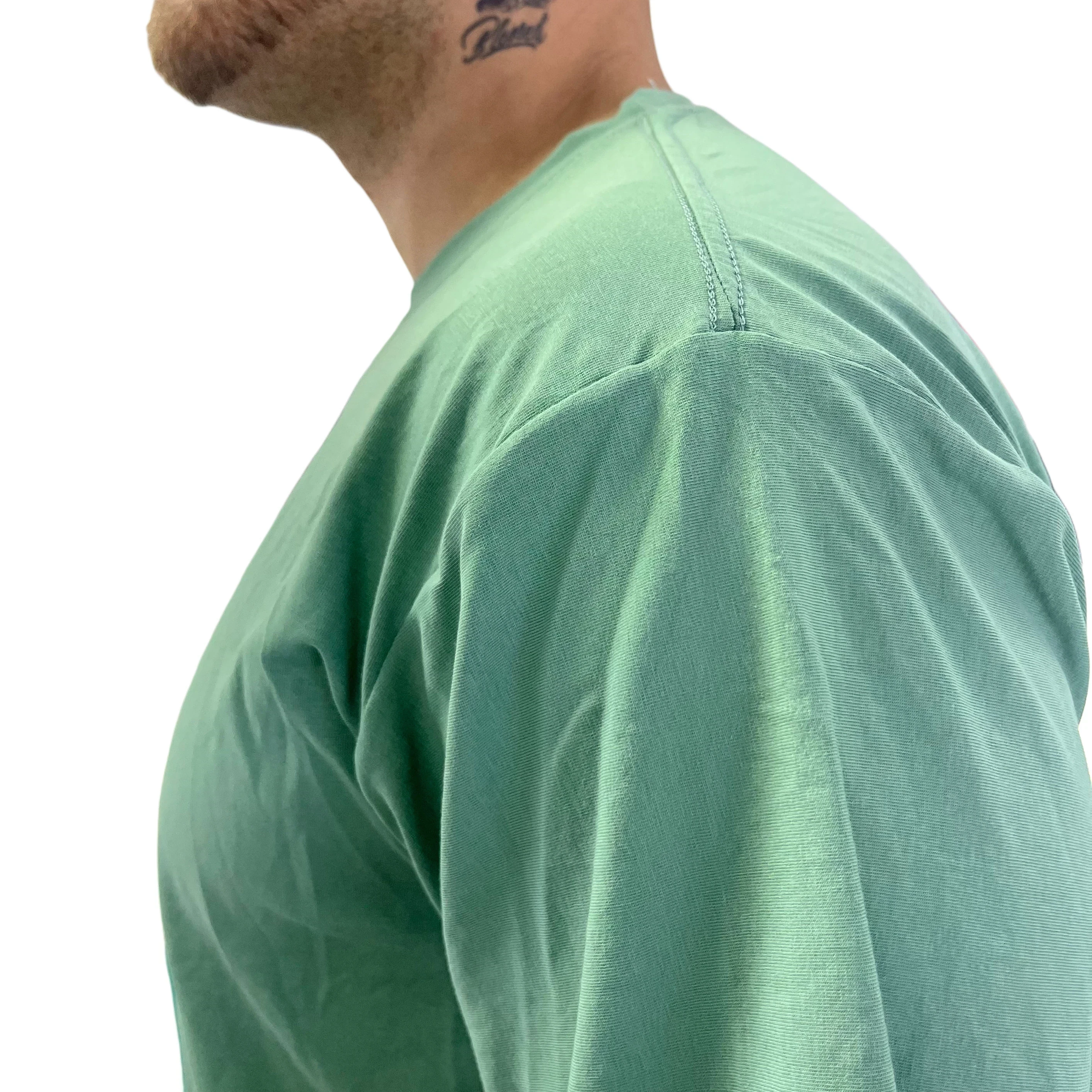 Oversize Seda Fria Verde Oliva  4