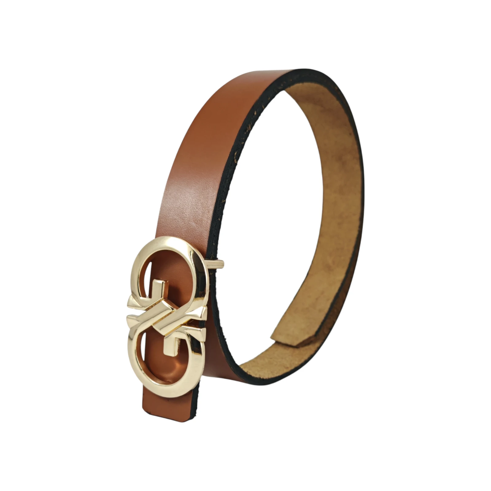 FERRAGAMO dorada 2.5 cm de ancho 