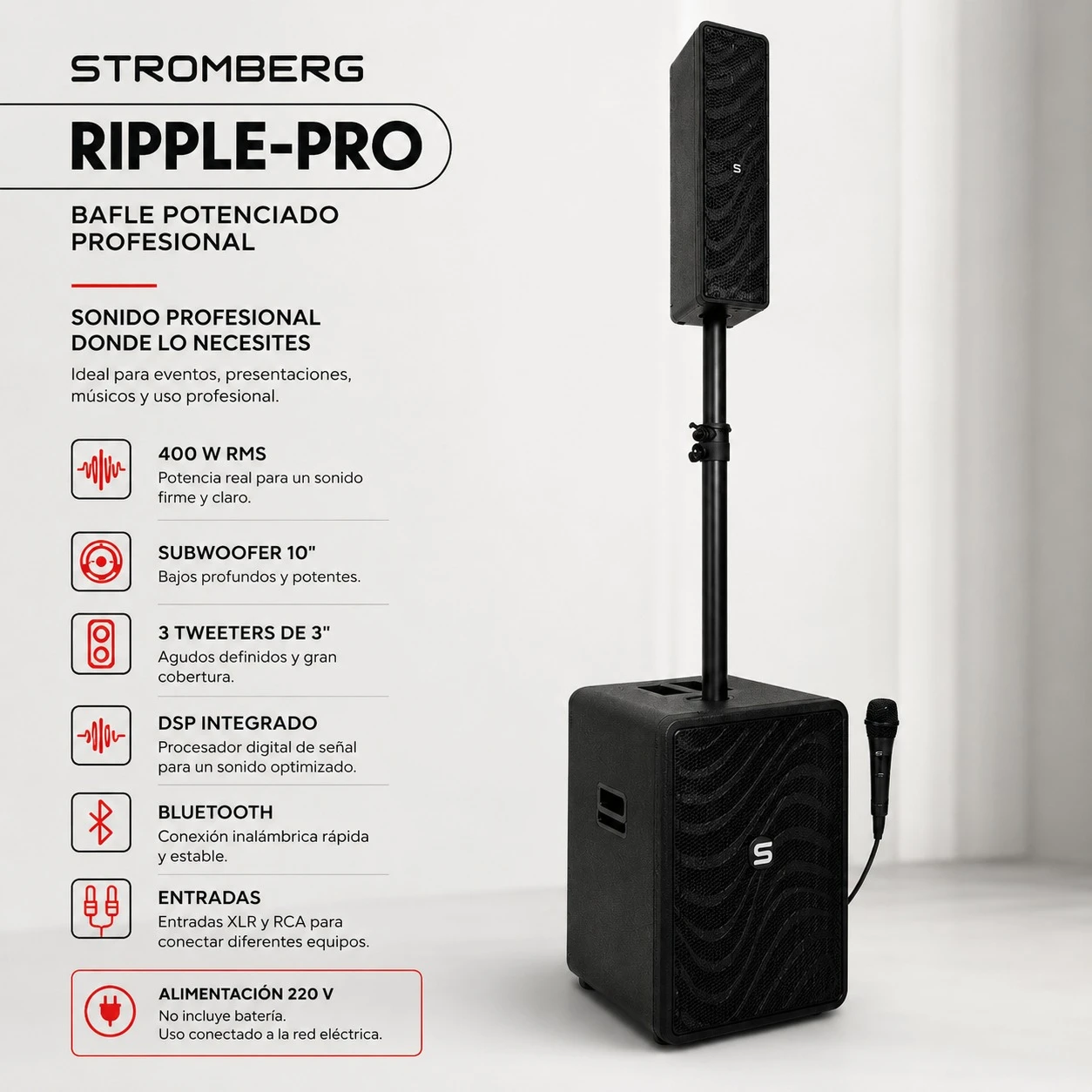 BAFLE POTENCIADO STROMBERG RIPPLE-PRO
