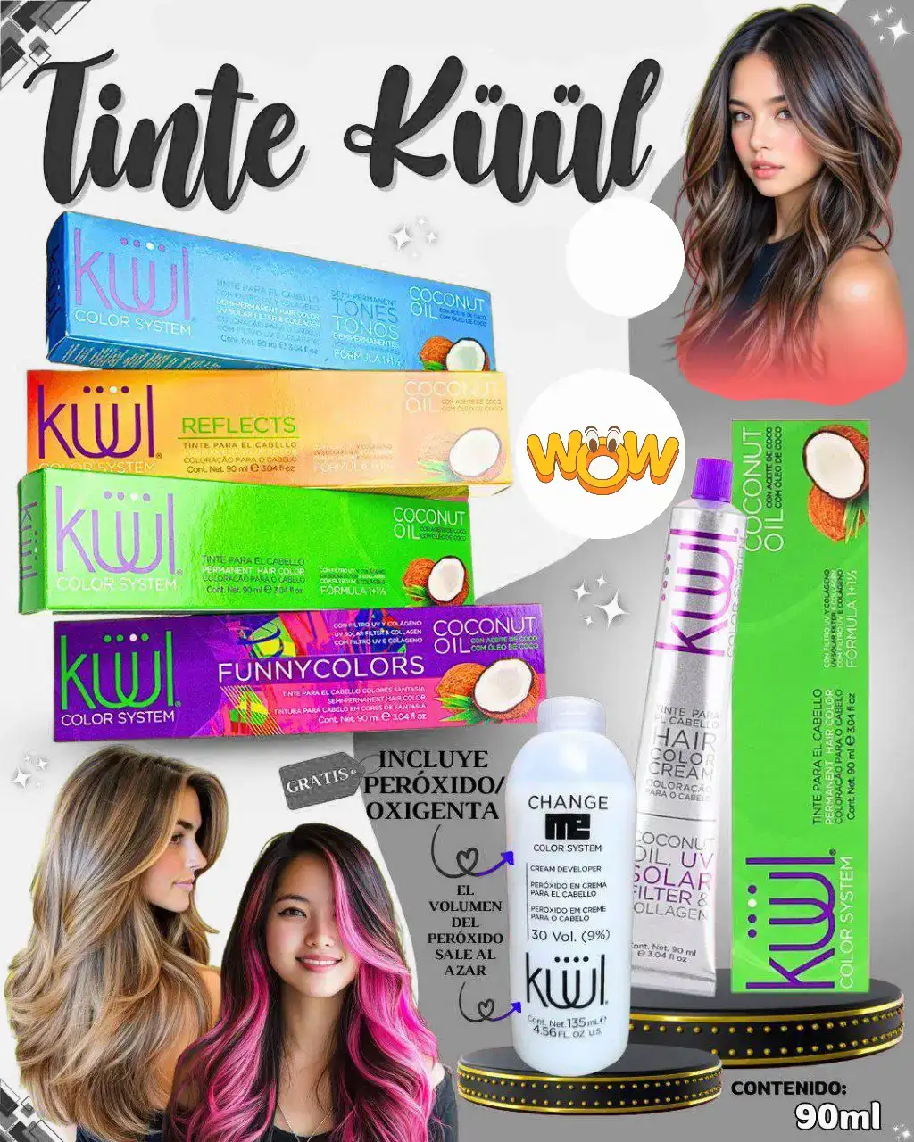 Tinte para Cabello 90ml Küül 