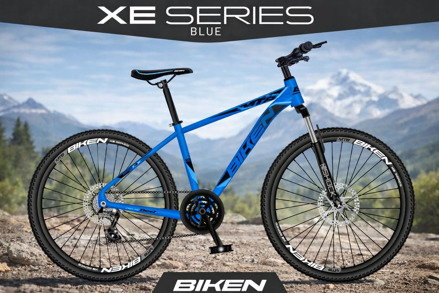 BICICLETA BIKEN MOUNTAIN BIKE XE SERIES BLUE