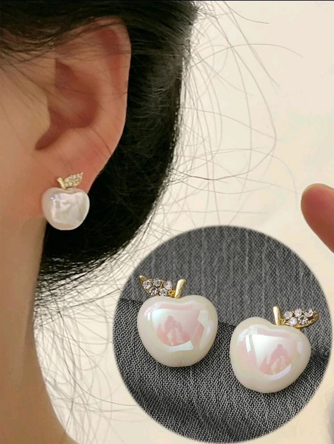Pendientes de perla delicados