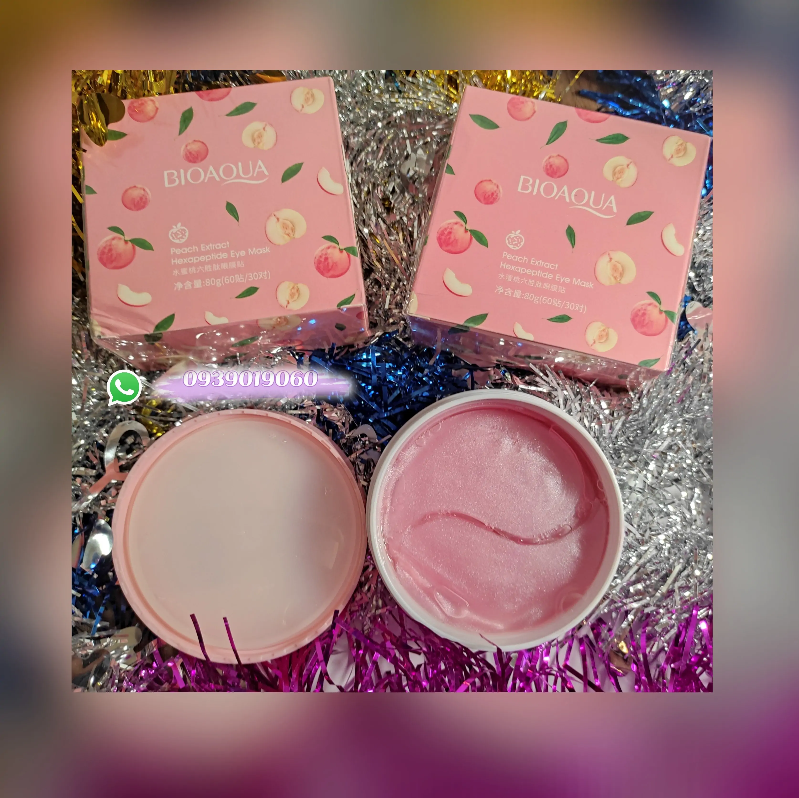 Parches para los ojos de durazno🍑 3