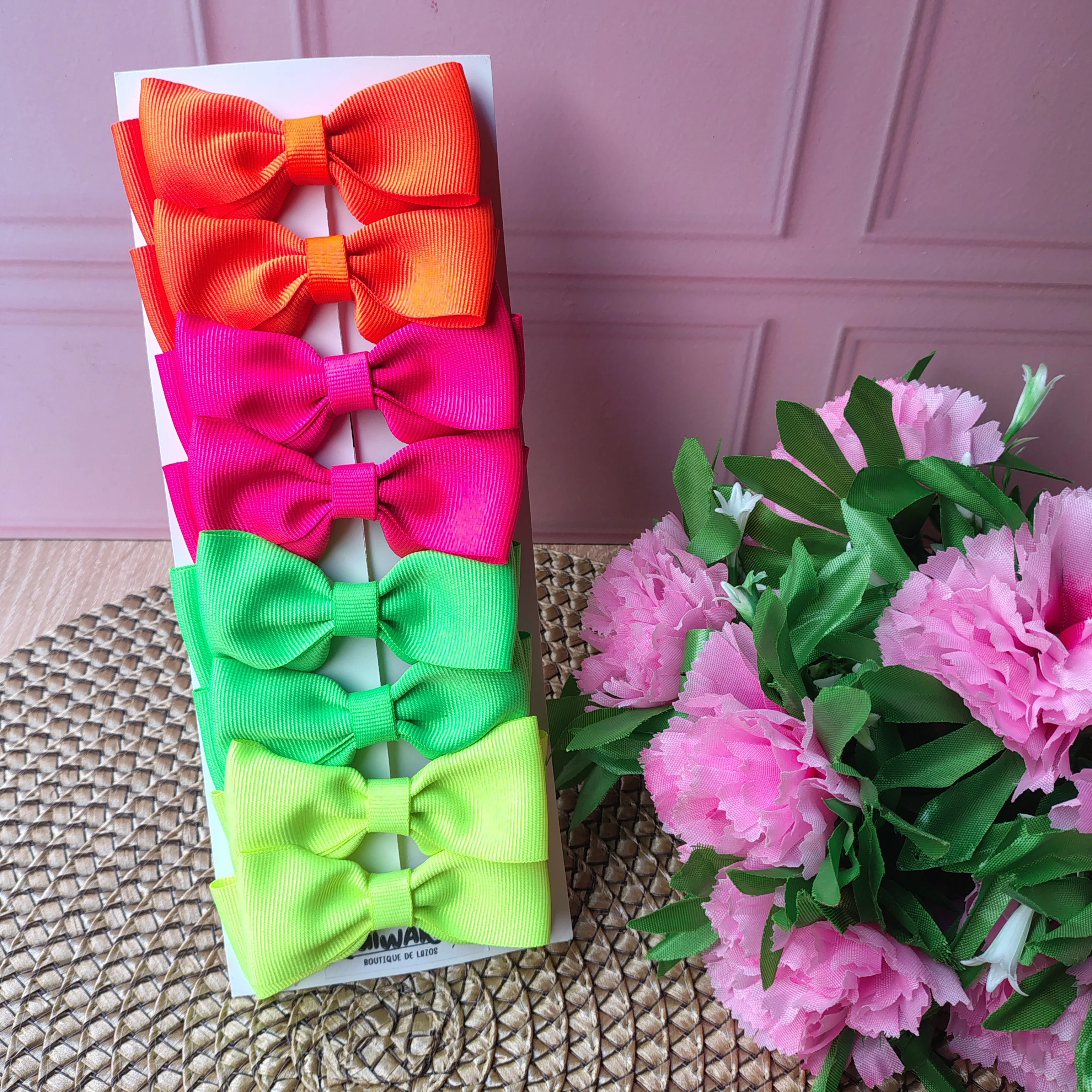 Set Guacherna (Fucsia, verde neon, amarillo neon, naranja neon)