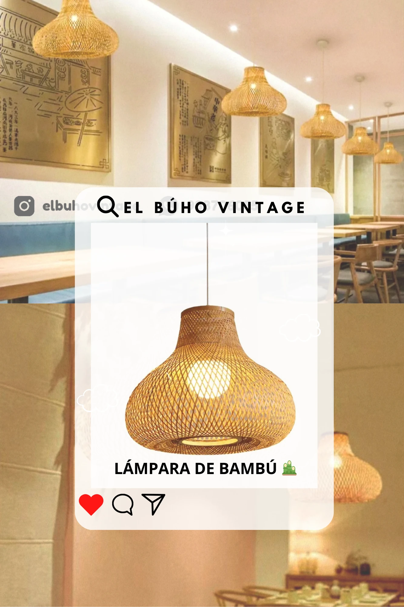 Lámpara de Techo de bambú 🎍 2