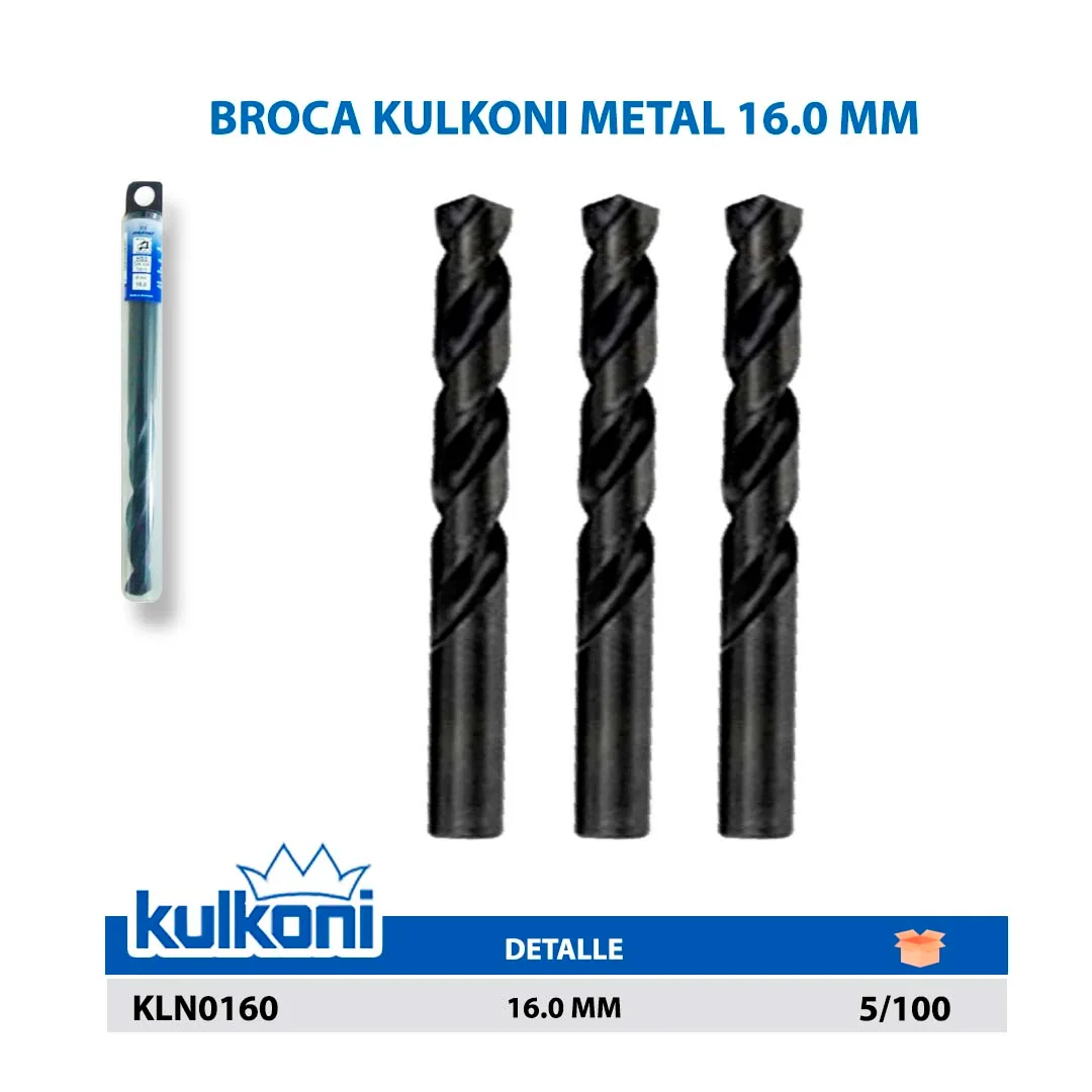 BROCA KULKONI METAL 16.0 MM