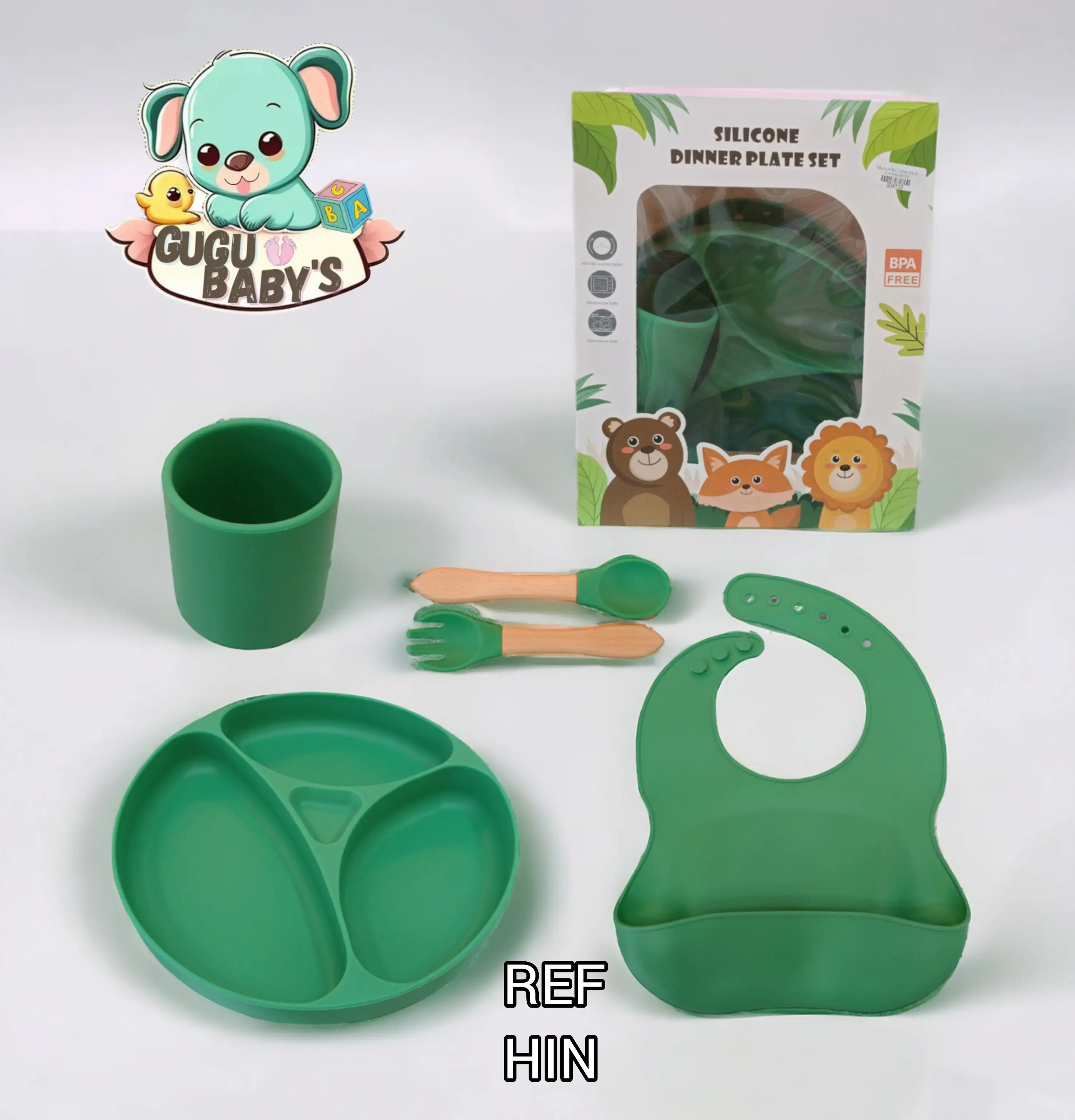 Vajilla en silicona niño