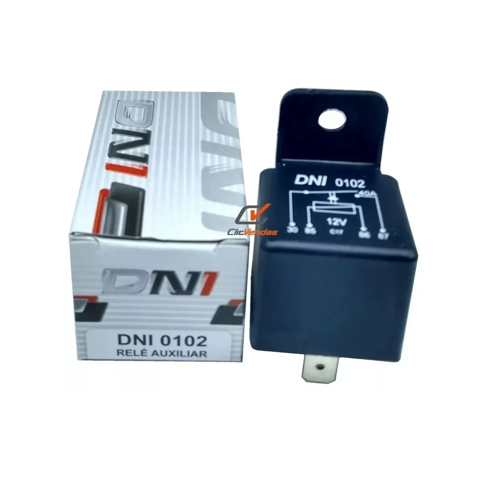 Relay auxiliar 12v  4 terminales kw0102 2