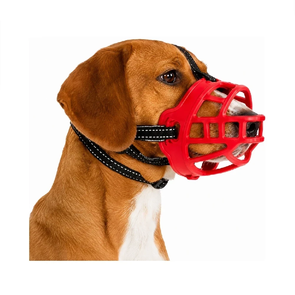 Bozal de silicona flexible rojo