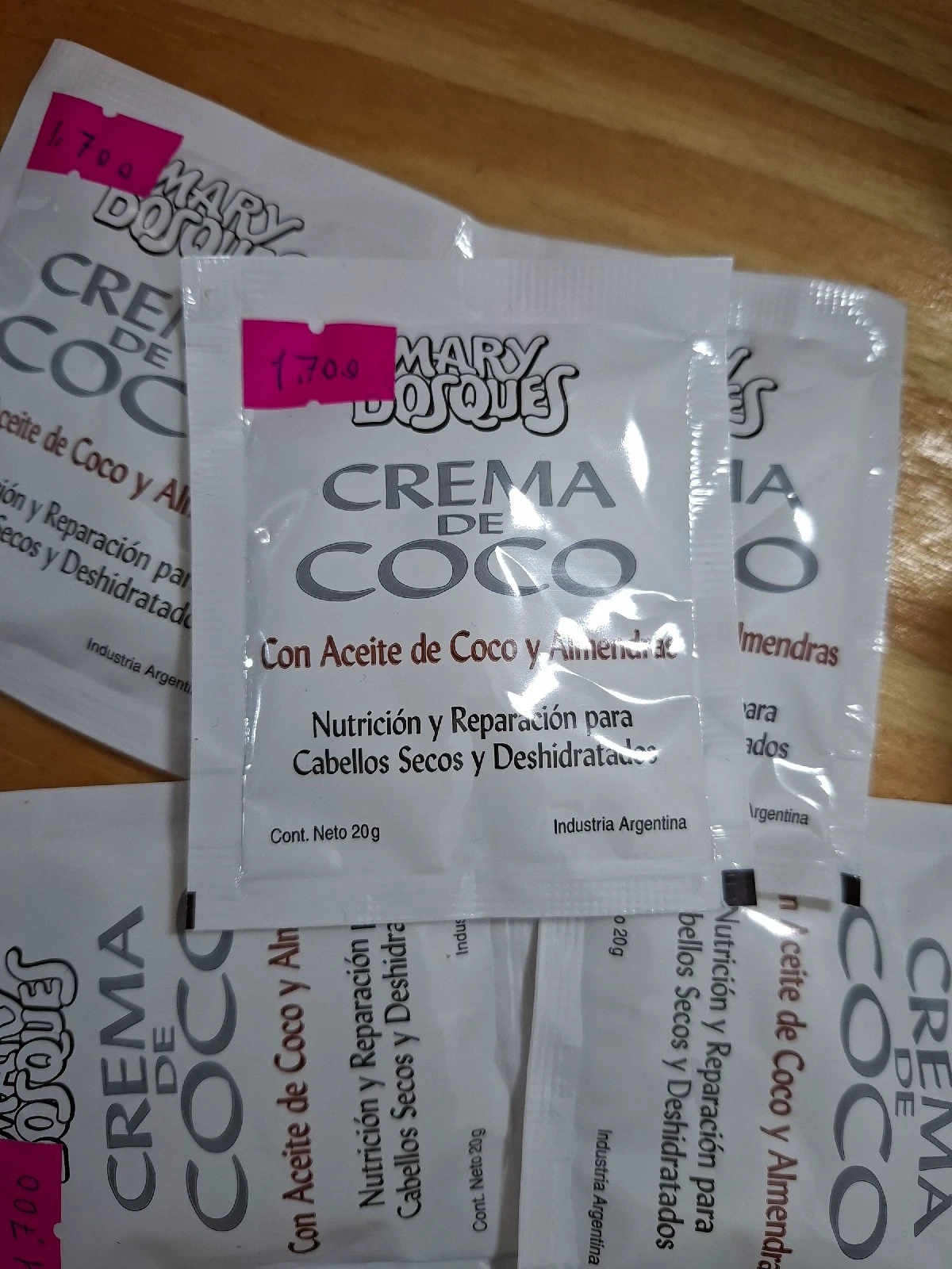 Aceites de coco y almendras SOBRE  2
