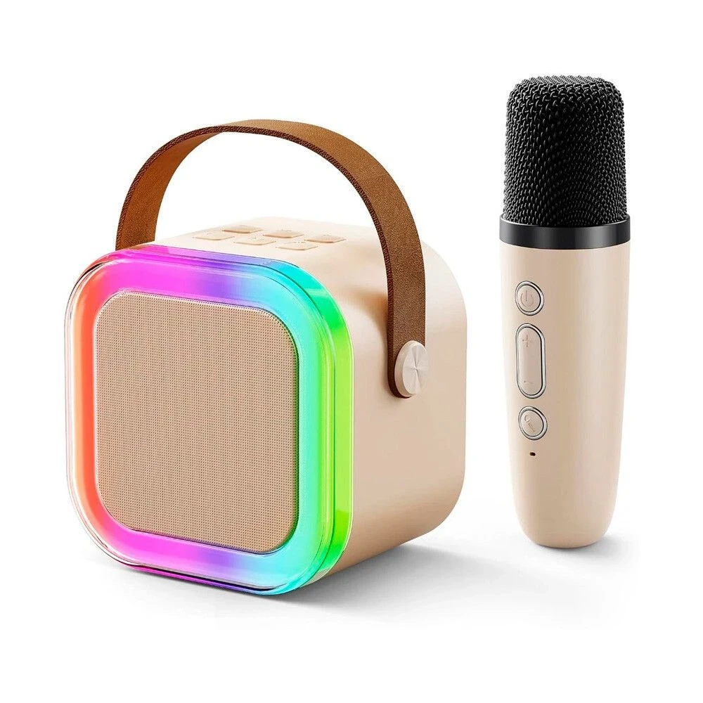 PARLANTE 3" MINI CON MICROFONO – MODS-901 LUMI – STOCK – BLANCO 2