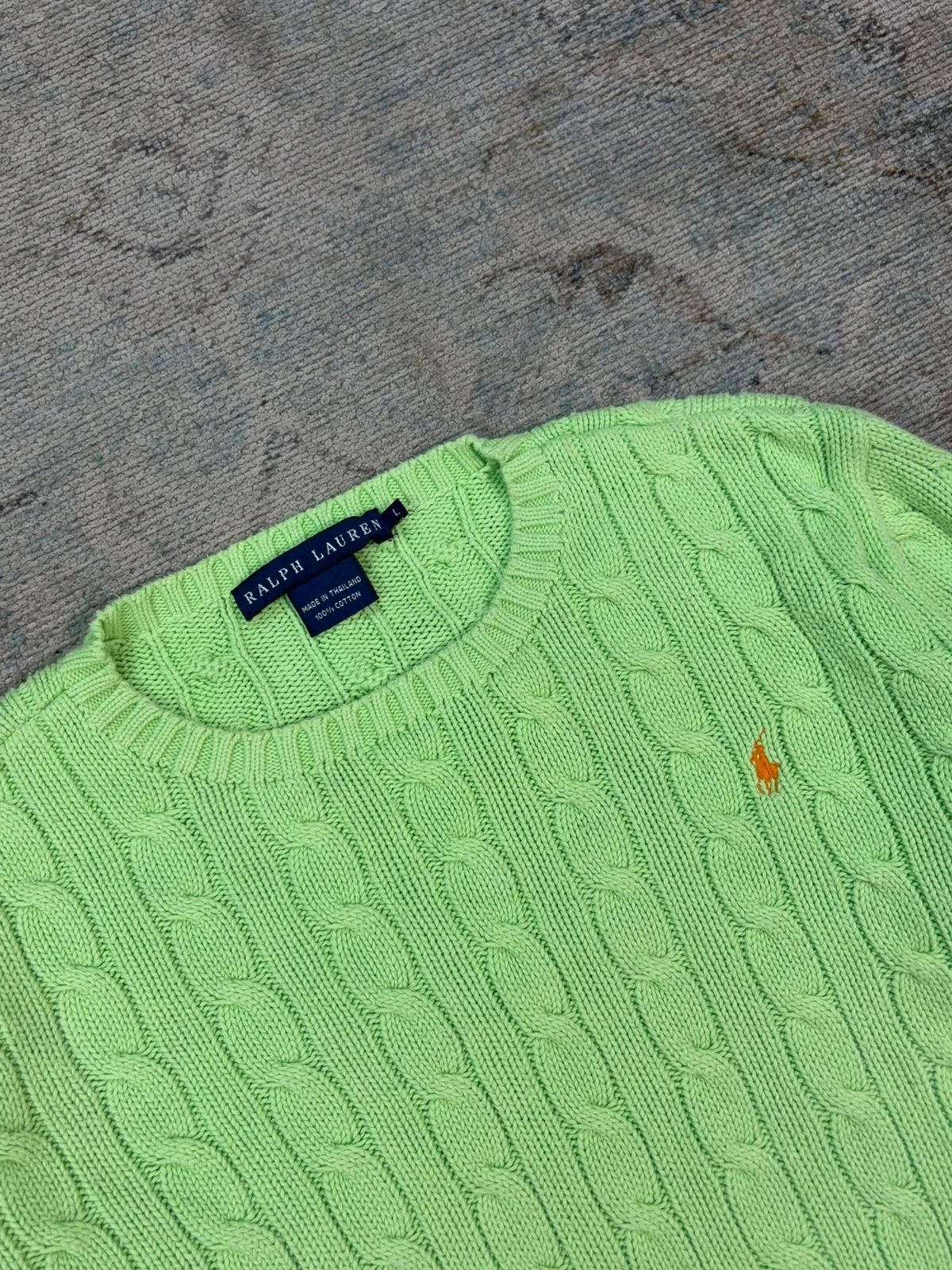 RALPH LAUREN CABLE-KNIT CREWNECK SWEATER 5