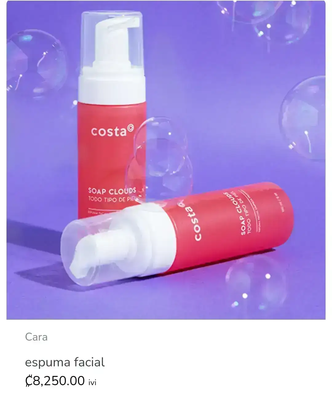 Espuma facial 
